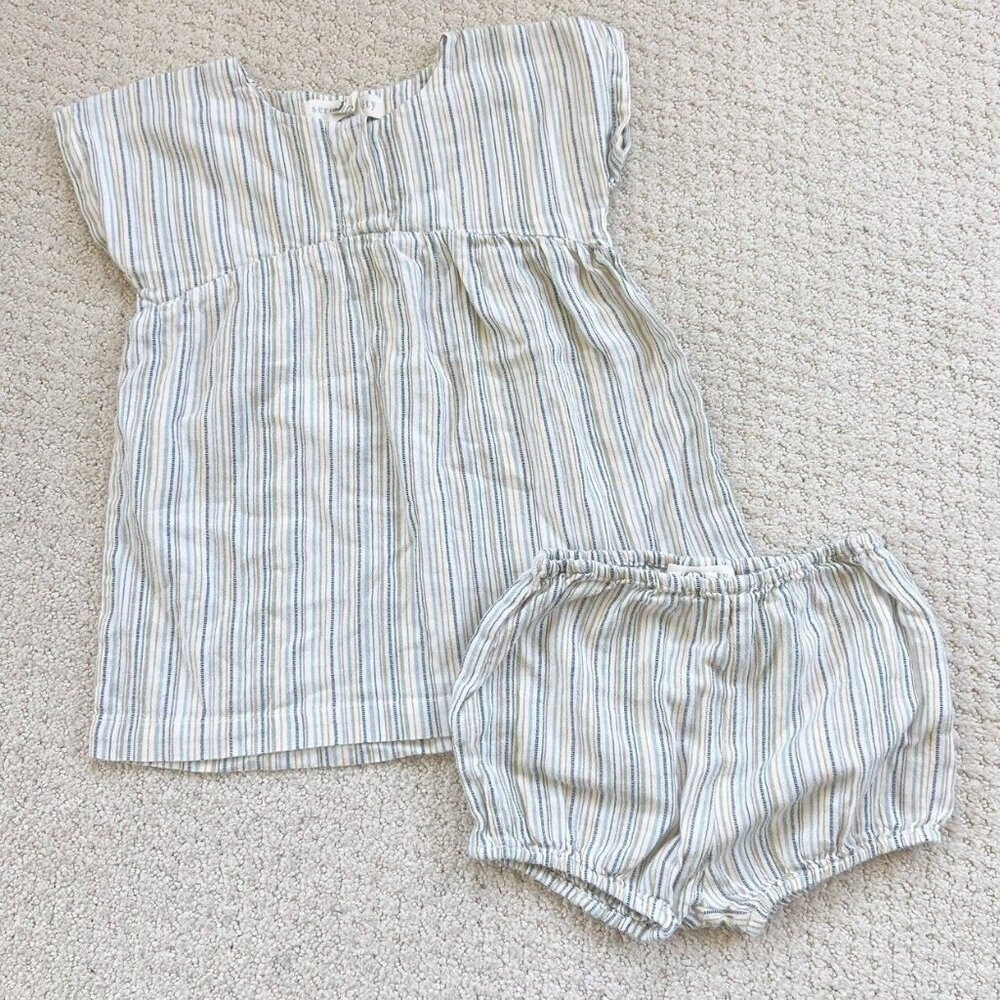 Serendipity Organic Cotton Striped Set 12M
